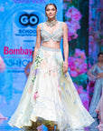 The Flamingo Flock Lehenga In Powder Yellow - lehenga Australia