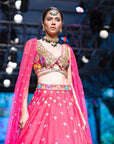 Flamingo Fiesta Lehenga Set - lehenga set Sydney