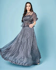 Ash Grey Chevron Skirt Set - skirt set New Zealand
