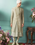 Jade sheen Sherwani Set - wedding dress Australia