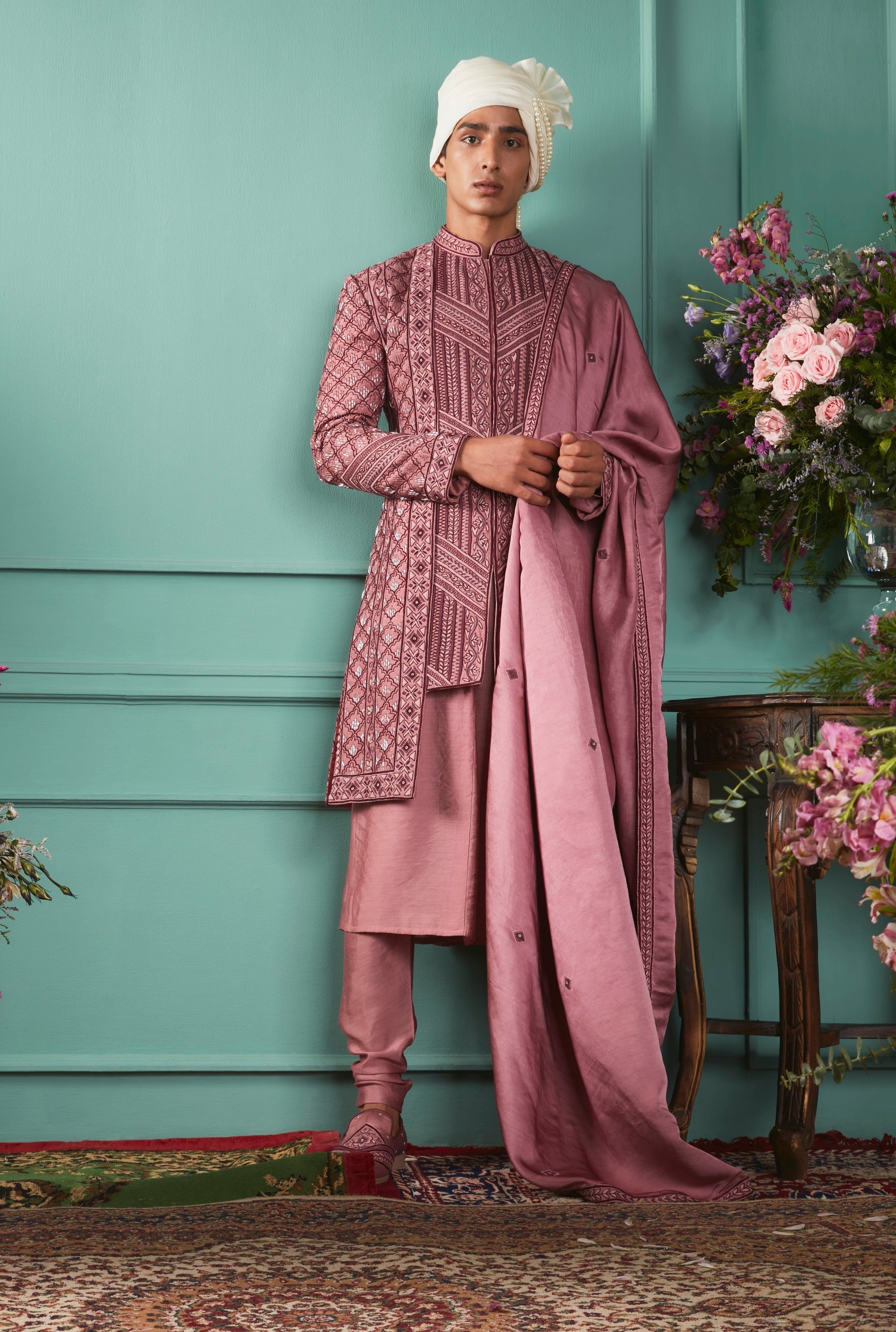 Deco Rose Sherwani Set - wedding sherwani Canada