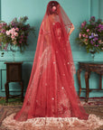 Red Lehenga Set with Elephant Elements - red bridal lehenga Canada
