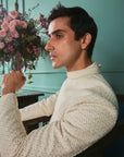 Winter White Sherwani Set - sherwani set Sydney