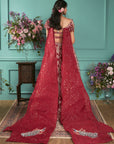 Red Lehenga with Elephant Elements - lehenga New Zealand