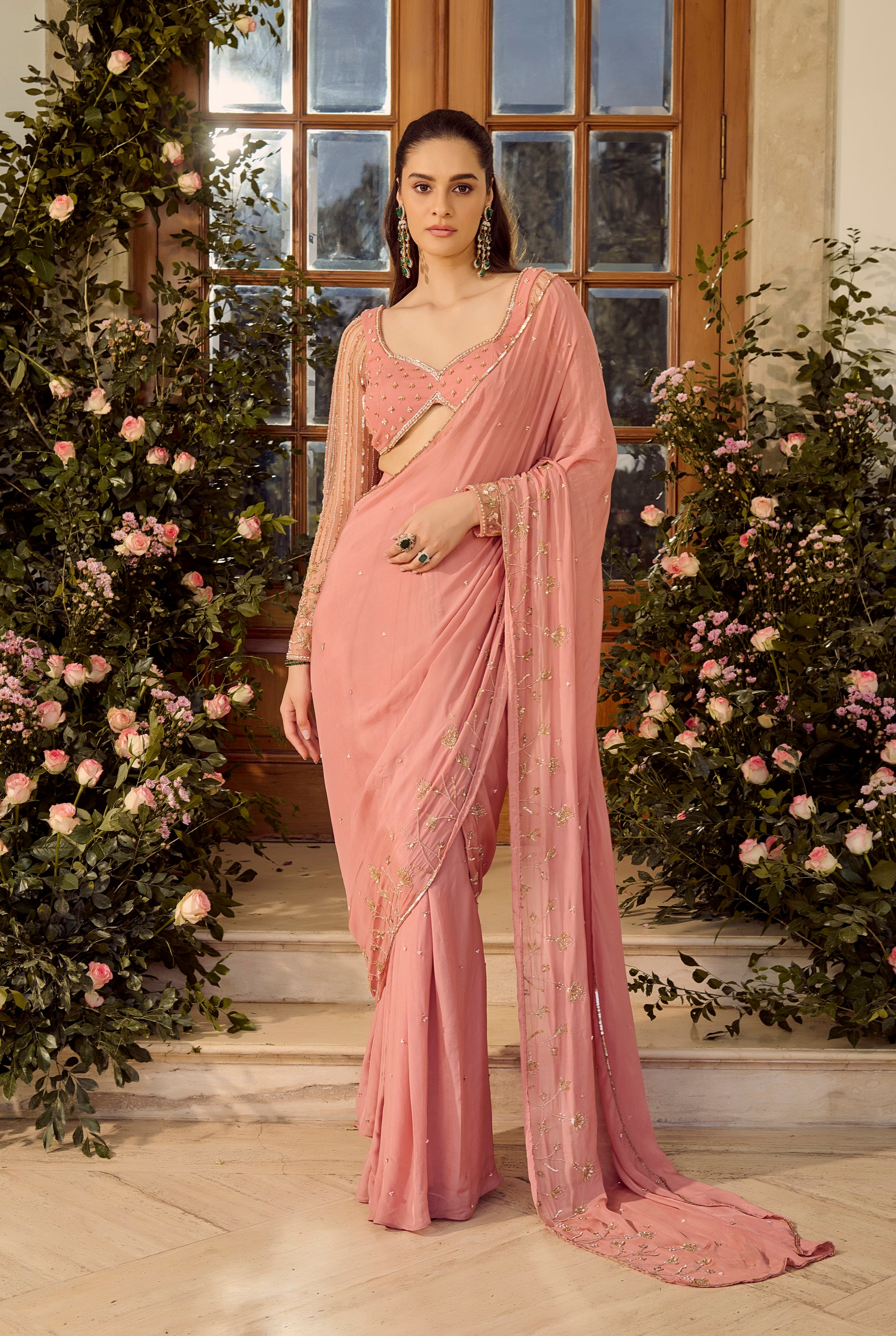 Blossom Saree Set - Waliajones NZ