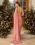 Blossom Saree Set - Pink Saree