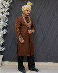 Jamawar Sherwani with Kora Dabka Handwork