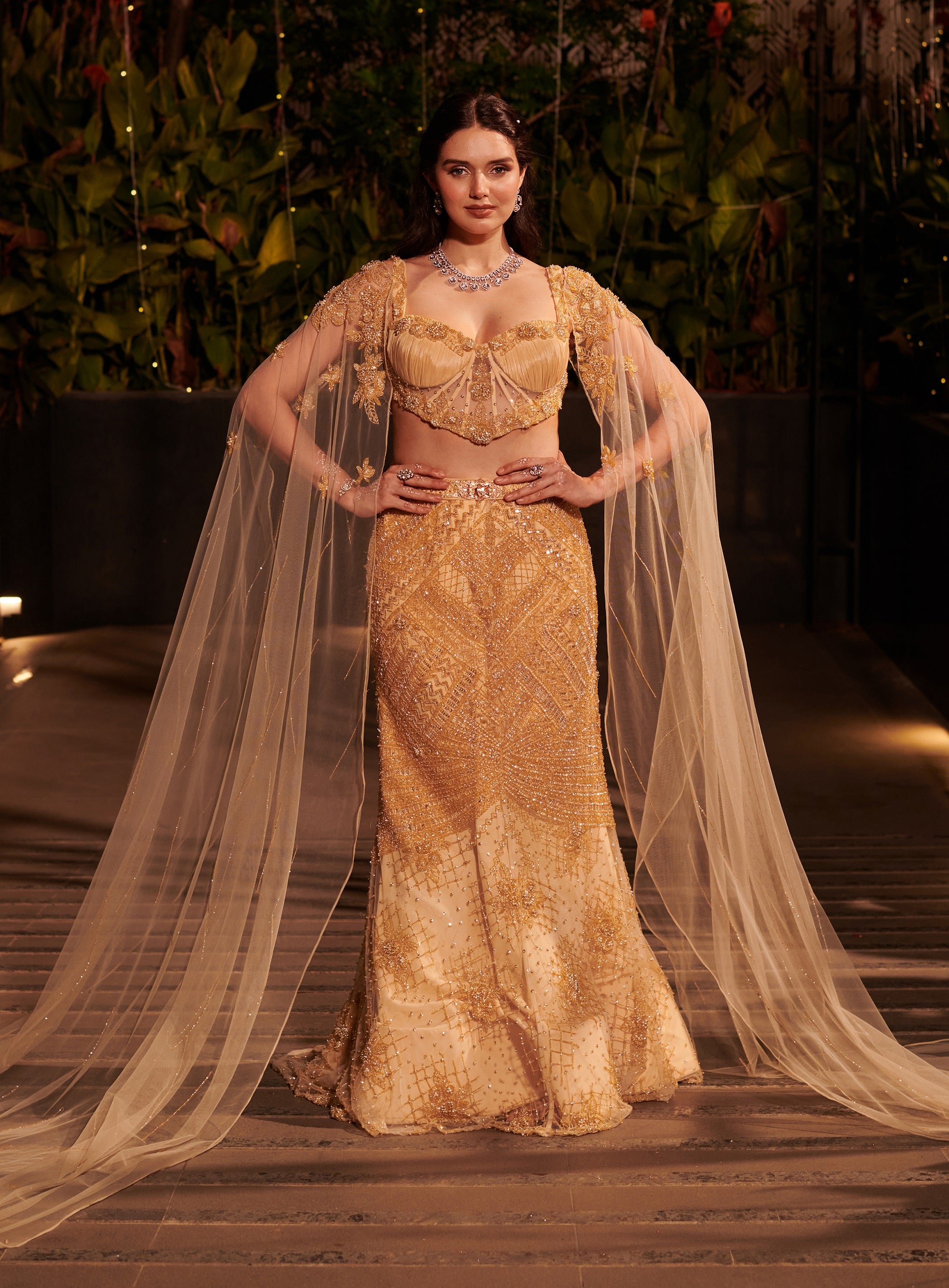 Champagne Gold Lehenga Set