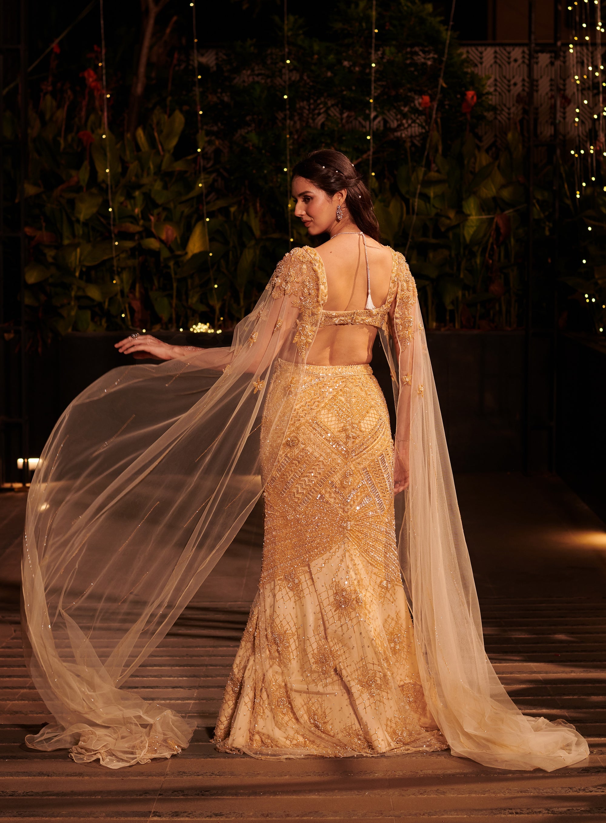 Champagne Gold Lehenga Set