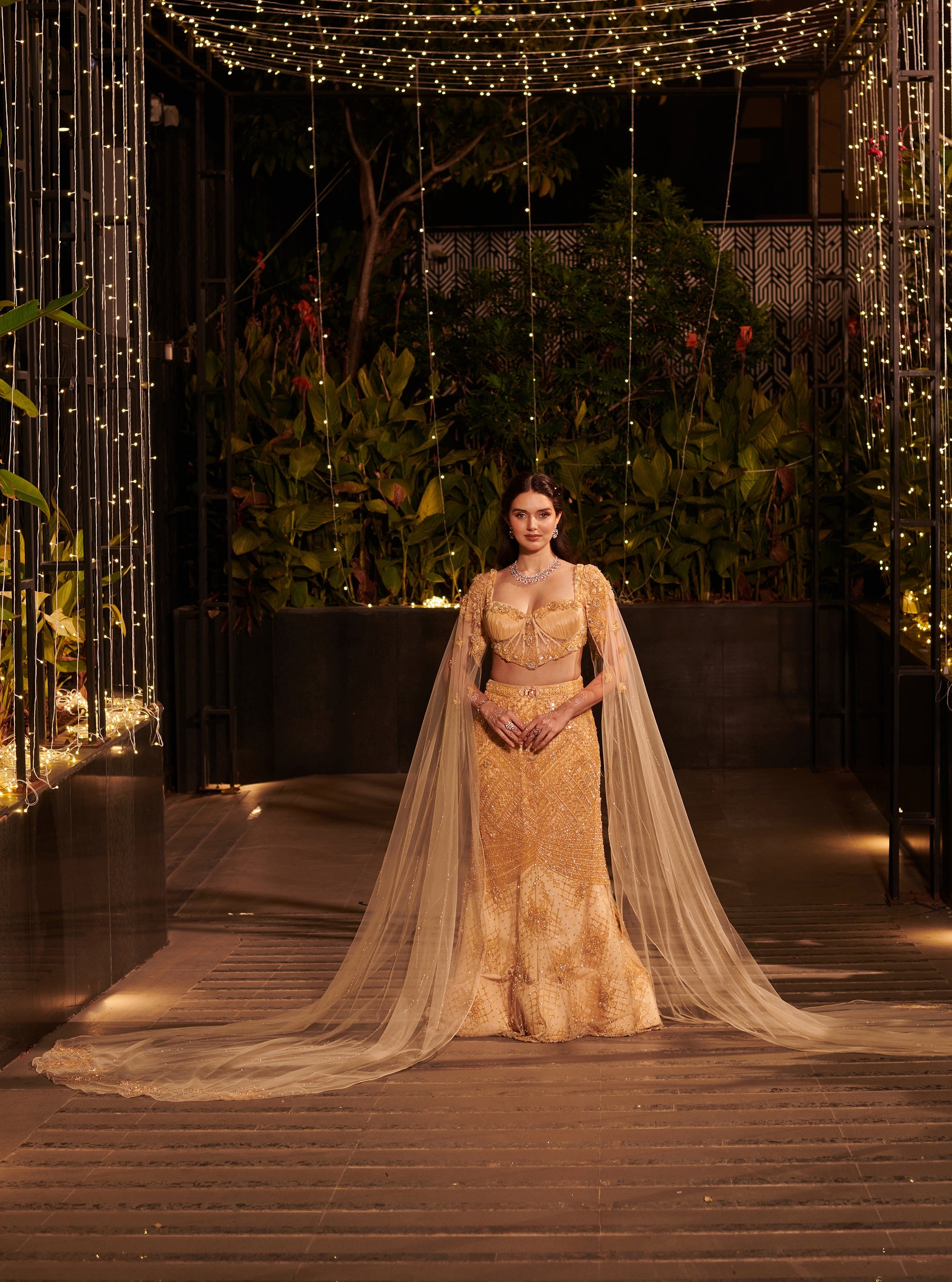 Champagne Gold Lehenga Set