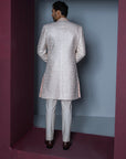 Majestic Floral Open Sherwani Set - open sherwani USA