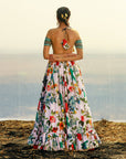 Crepe Printed Lehenga Set - lehenga set New Zealand