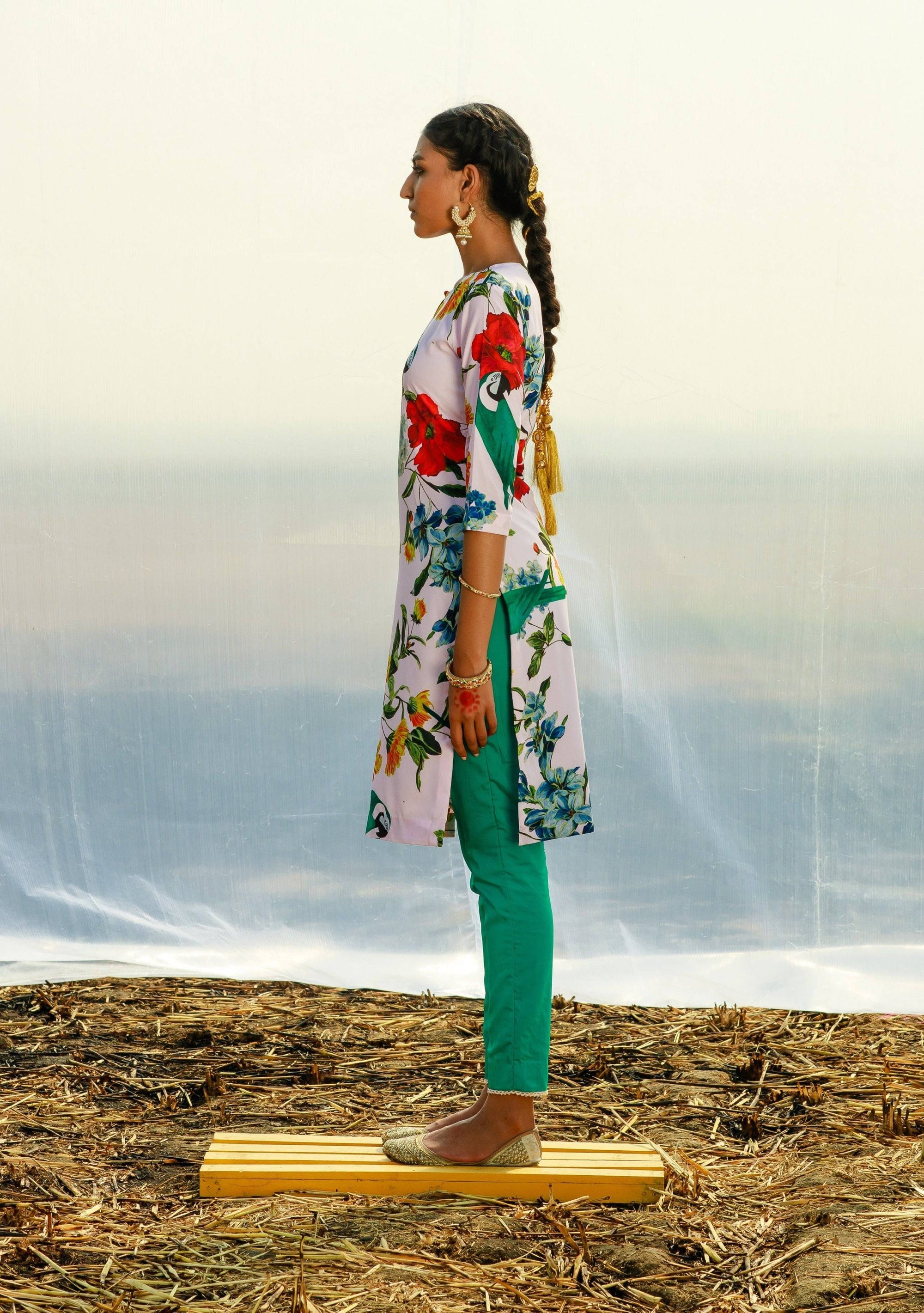 Crepe Tunic with Pants - indian attire for ladies Australia