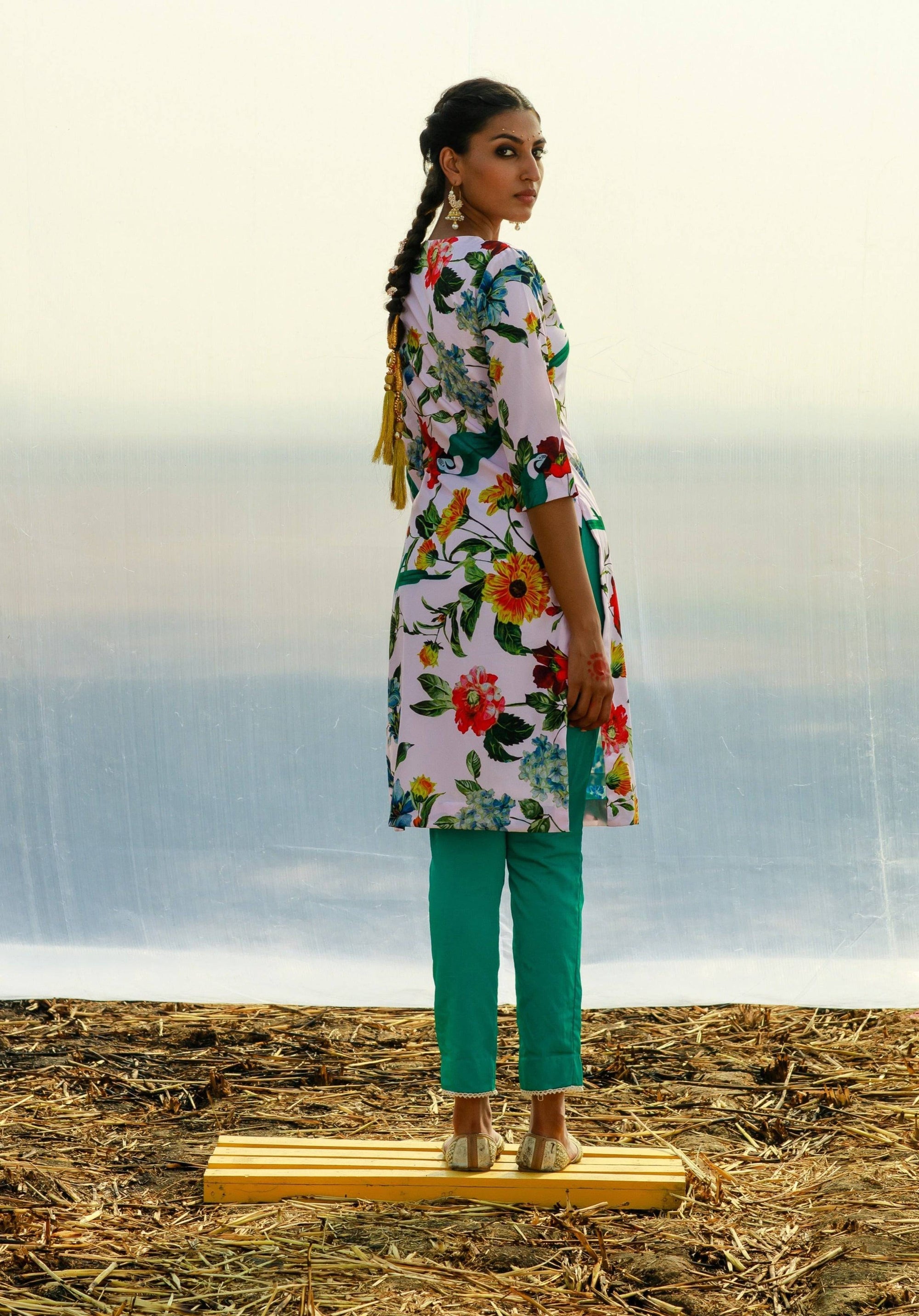 Crepe Tunic with Pants - indian attire for ladies Australia
