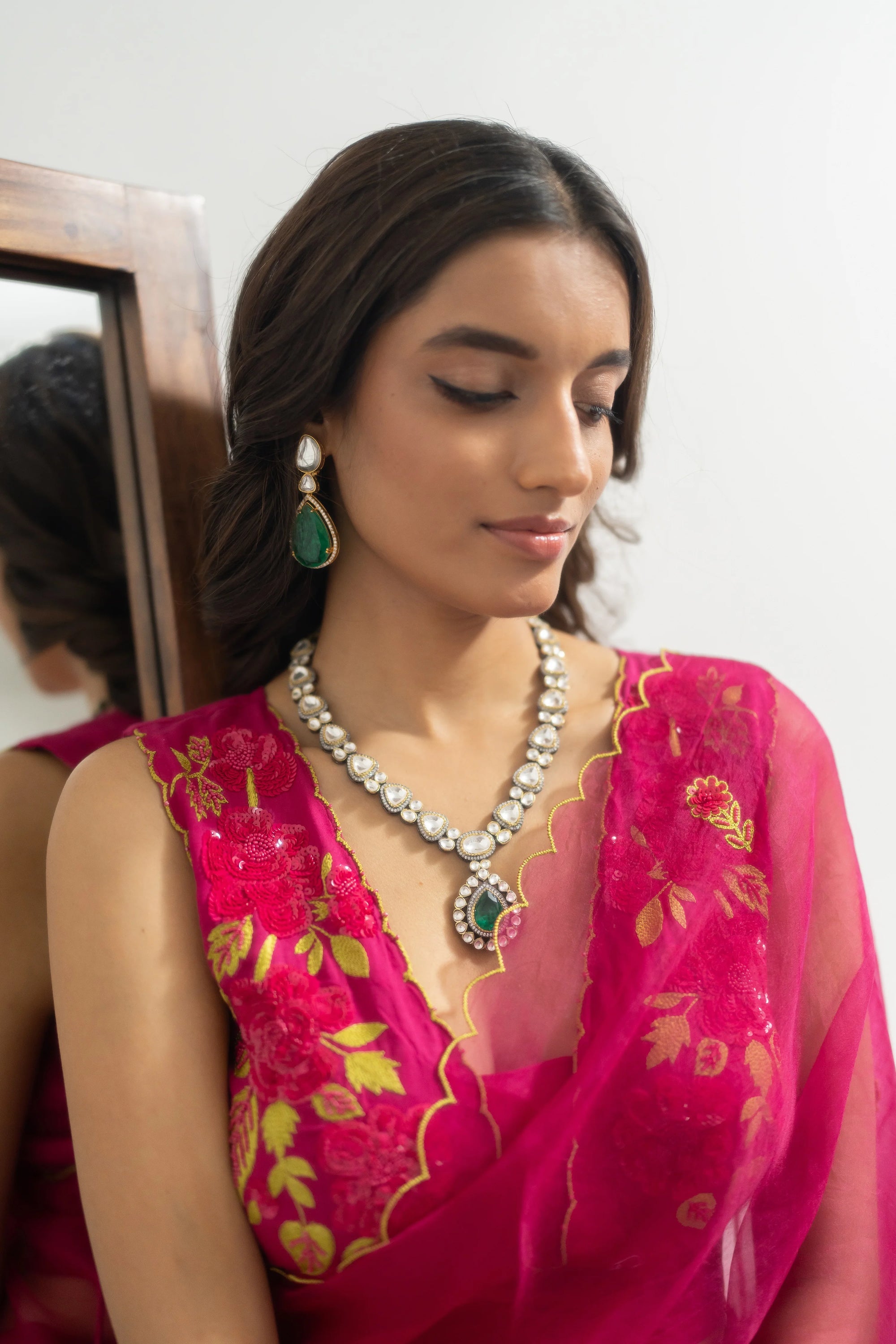 Roopa Rani Saree Set - hot pink saree Sydney