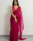 Roopa Rani Saree Set - hot pink saree Sydney