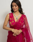 Roopa Rani Saree Set - hot pink saree Sydney