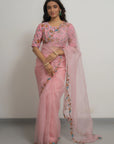 Lily Silk Organza Saree Set - organza saree Australia