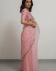 Lily Silk Organza Saree Set - organza saree Australia