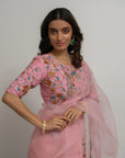 Lily Silk Organza Saree Set - organza saree Australia