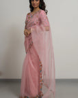 Lily Silk Organza Saree Set - organza saree Australia