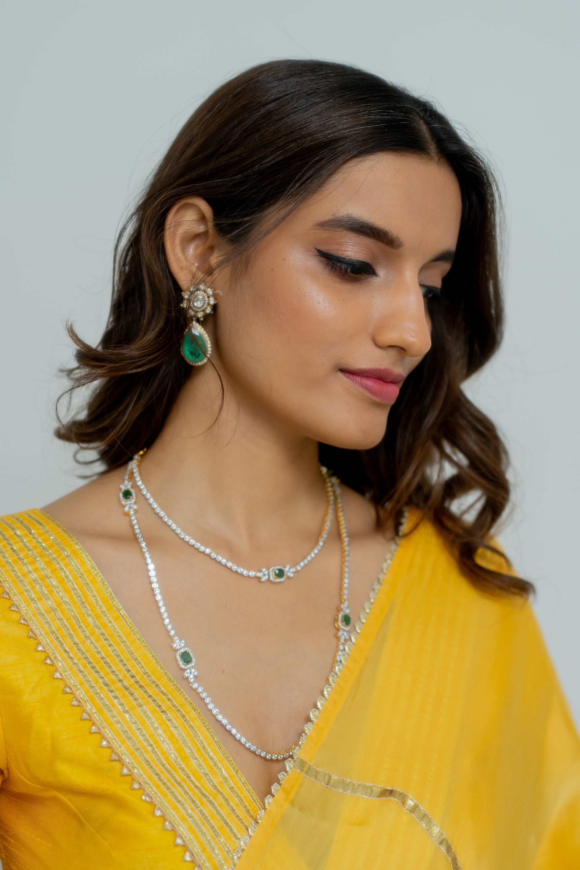 Madhubala Saree Set - yellow saree New Zealand
