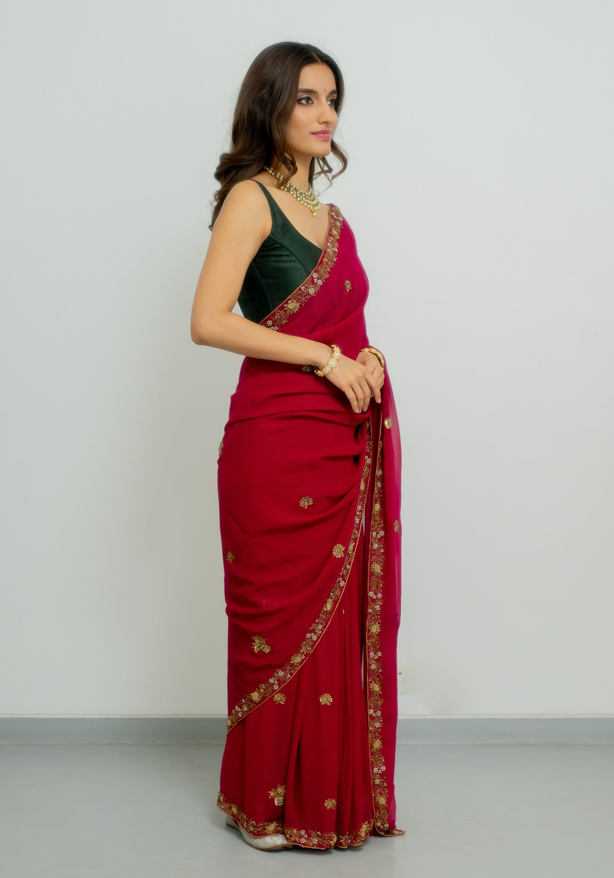 Meera Georgette Saree Set - saree Canada