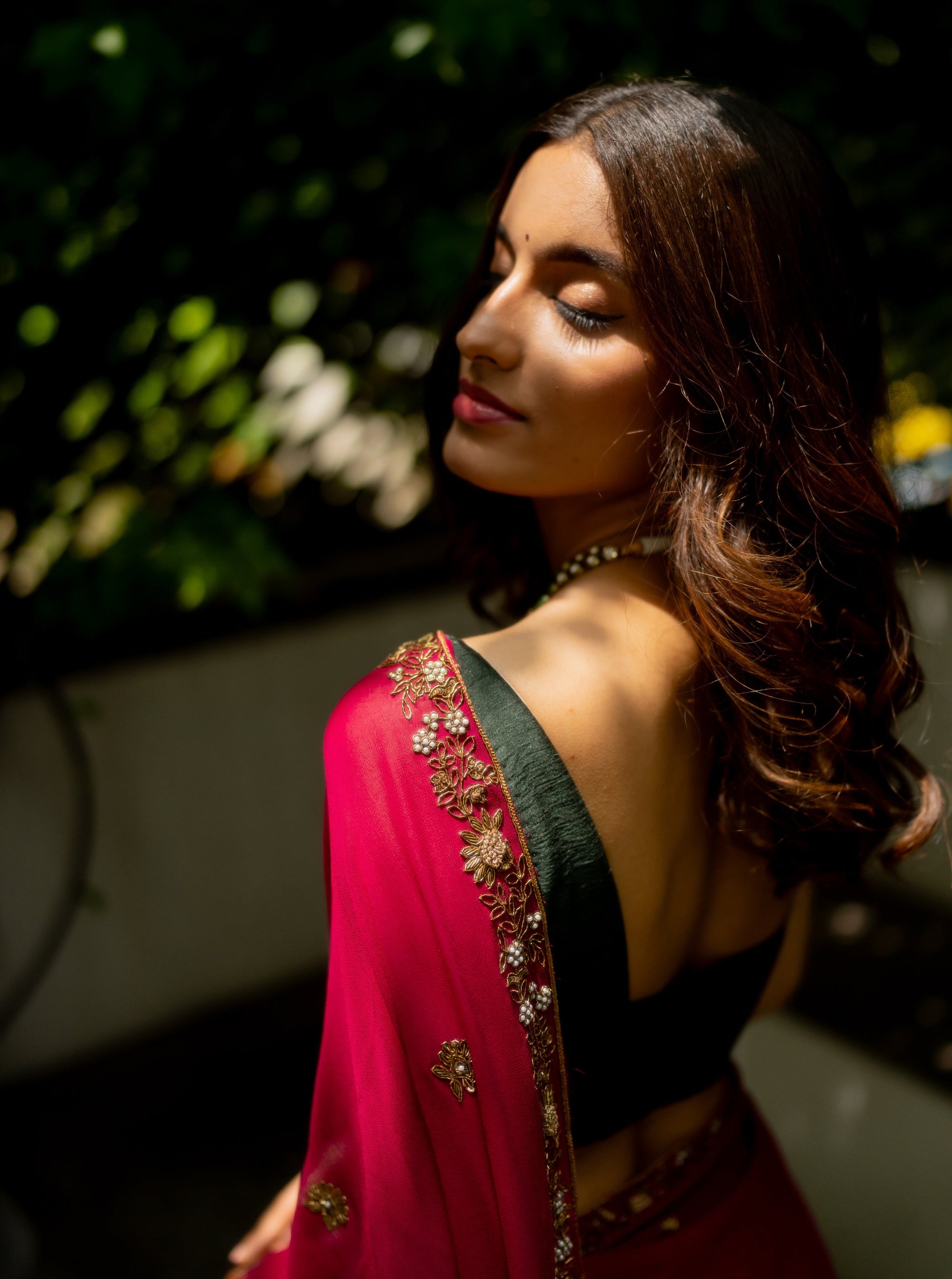 Meera Georgette Saree Set - saree Canada