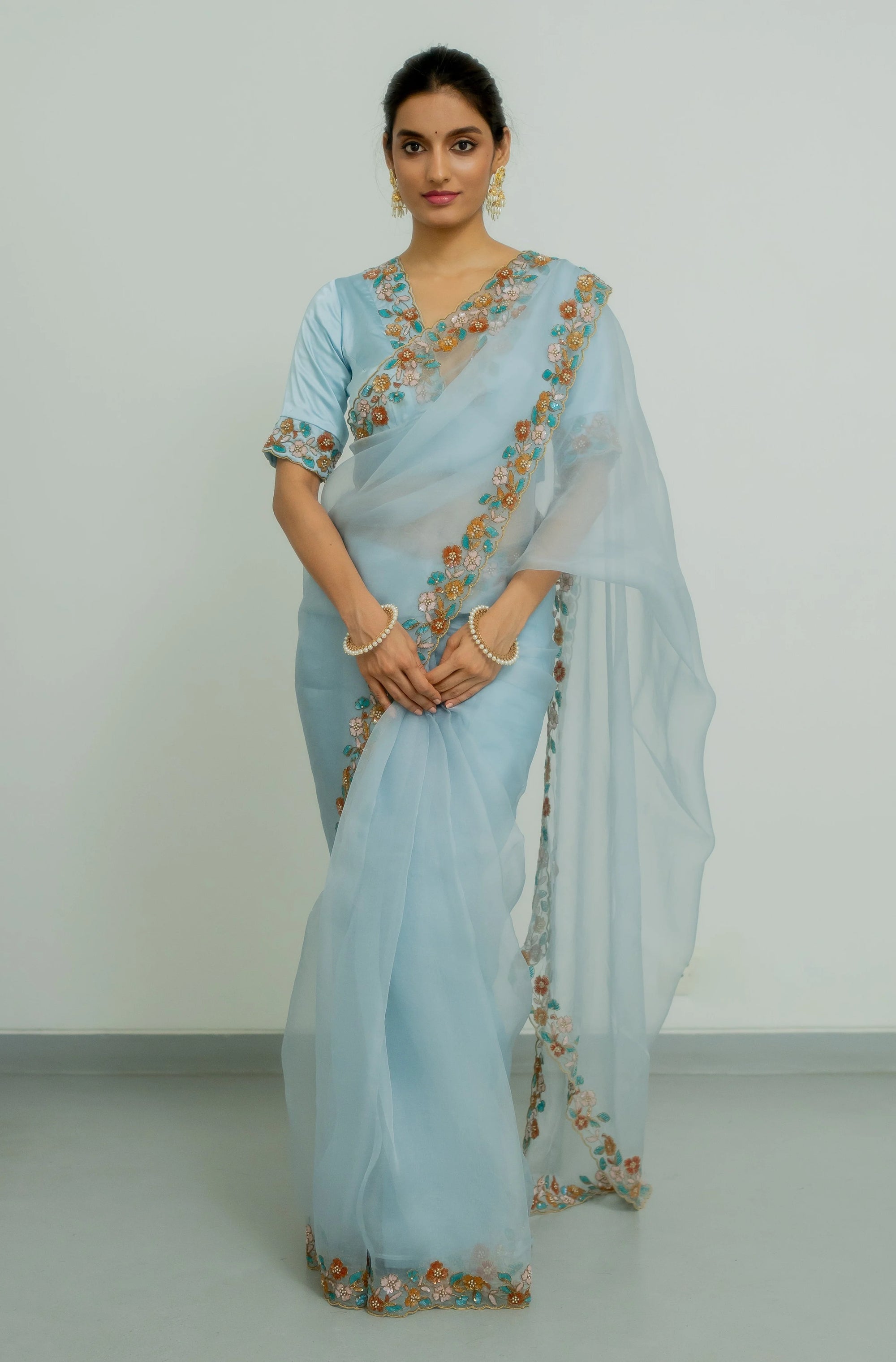 Lotus Saree Set - saree New Zealand