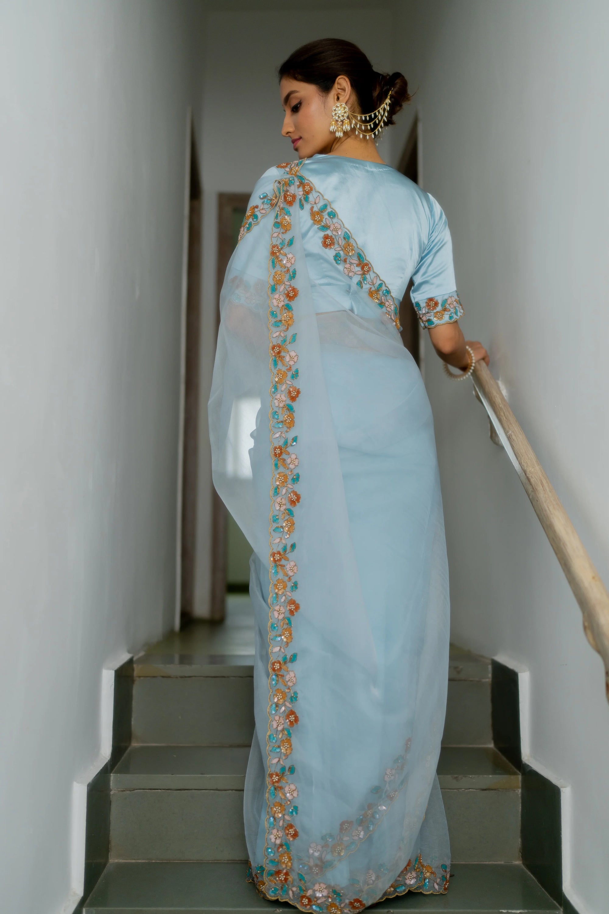 Lotus Saree Set - saree New Zealand