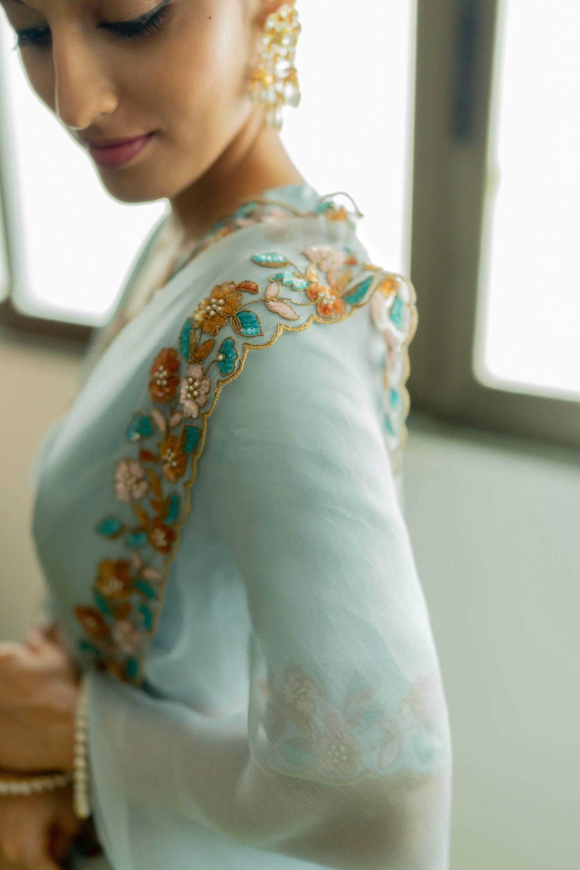 Lotus Saree Set - saree New Zealand
