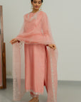 Ceiline Kurta Set - peach dress Sydney