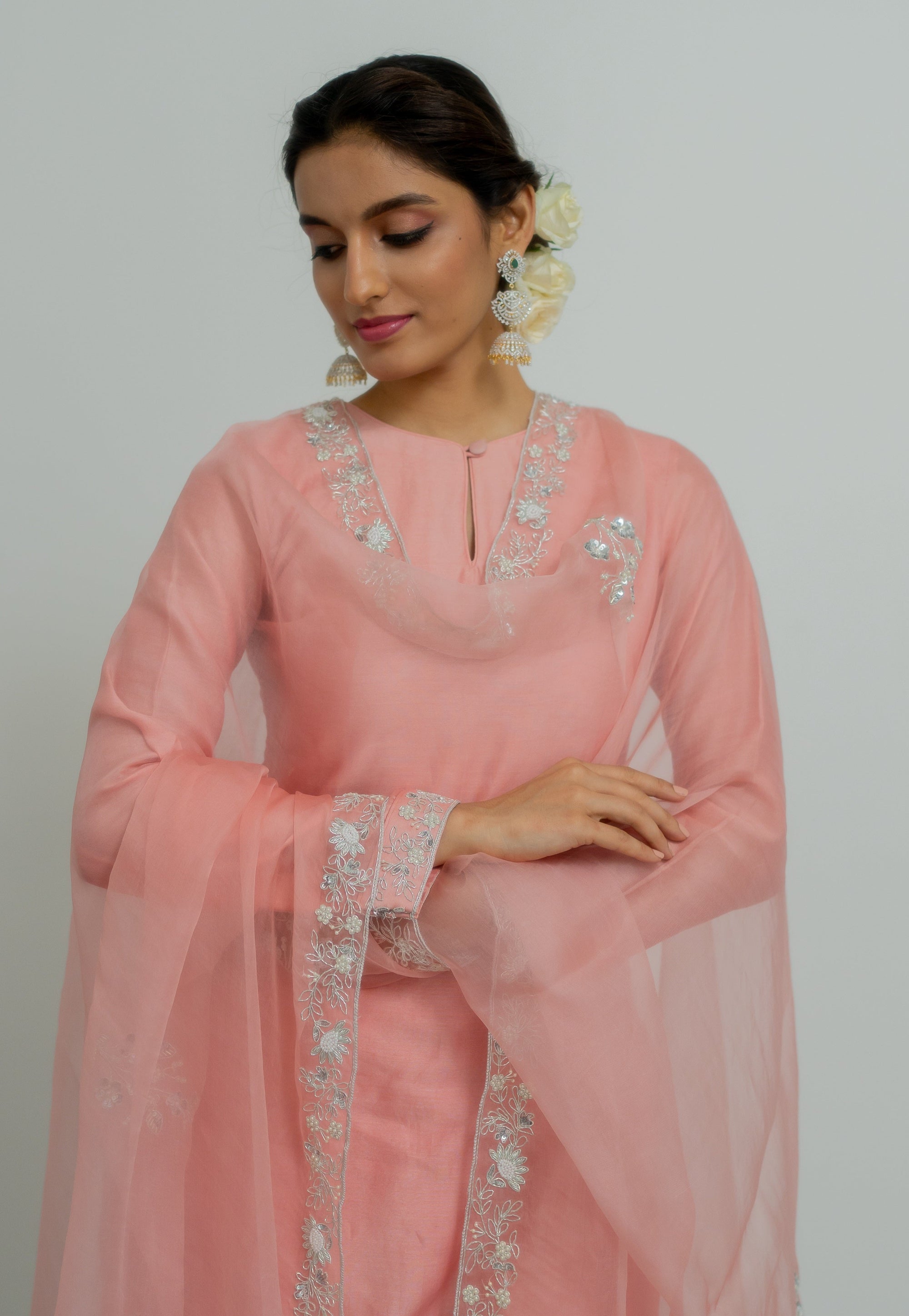 Ceiline Kurta Set - peach dress Sydney