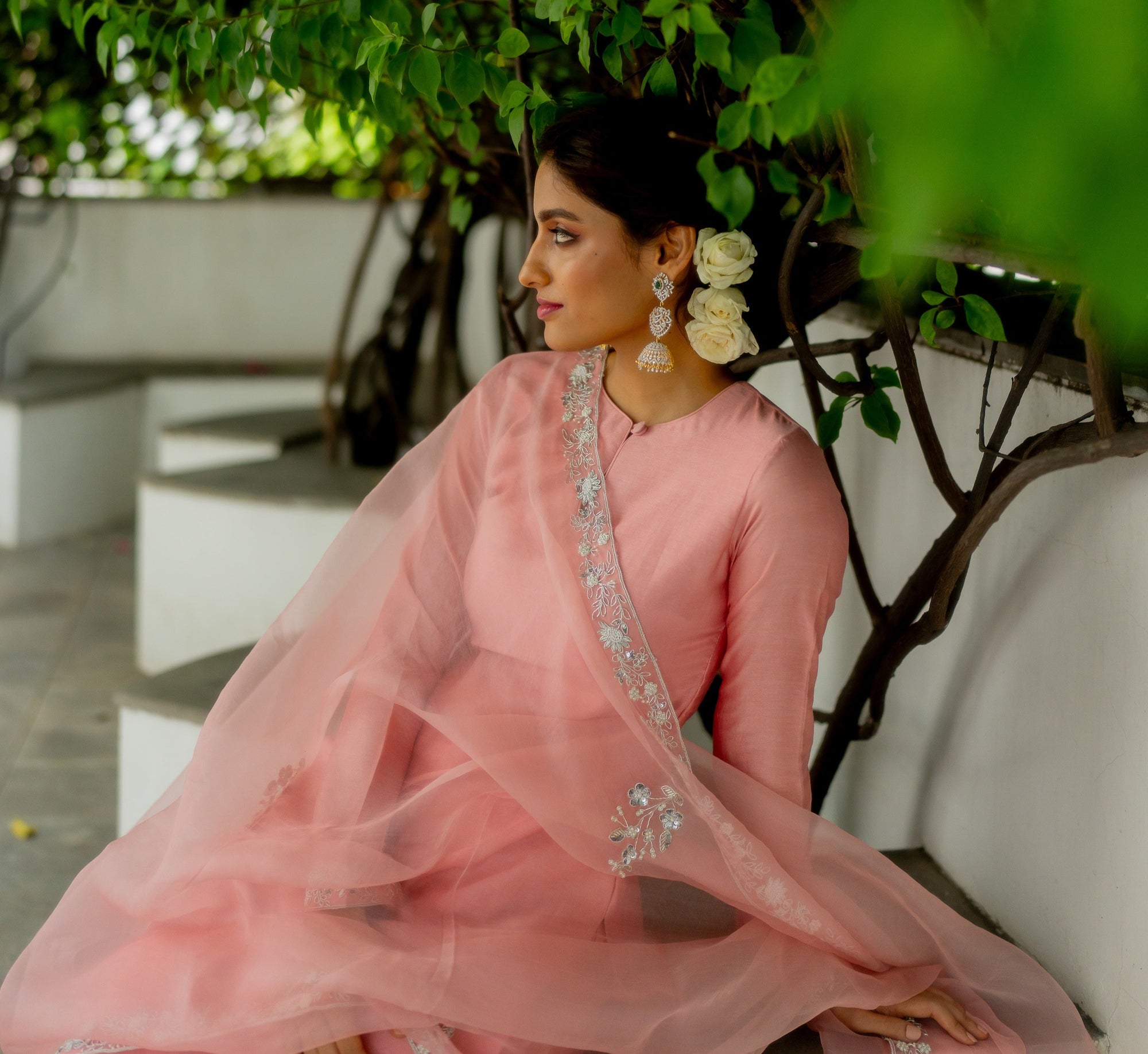 Ceiline Kurta Set - peach dress Sydney