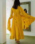 Genda Anarkali Set - yellow anarkali USA