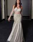 Grey Fishcut Gown