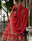 Red Bridal Lehenga Set - red lehenga Sydney
