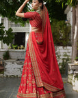 Red Bridal Lehenga Set - red lehenga Sydney