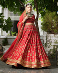 Red Bridal Lehenga Set - red lehenga Sydney