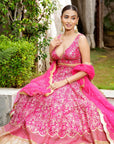 Beetroot Embroidered Lehenga Set - lehenga set Australia