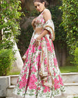 Ivory Hand Painted Lehenga Set - ivory lehenga set Canada