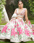 Ivory Hand Painted Lehenga Set - ivory lehenga set Canada