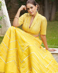 Empire Yellow Gotta Applique Lehenga Set - yellow lehenga Sydney