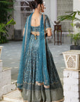 Teal Embroidered Lehenga Set - embroidered lehenga Australia