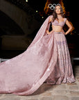 Pink Lehenga Set - embroidered lehenga set Australia
