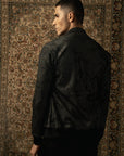 Black Printed Jacket Set - mens indian outfits