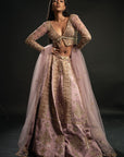 Lilac Lehenga with Blouse and Dupatta - lehenga lehenga choli