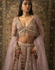 Lilac Lehenga with Blouse and Dupatta - lehenga lehenga choli