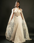 Ivory Halter Skirt Set - indian outfits