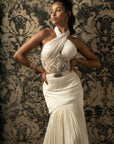 Ivory Halter Skirt Set - indian outfits